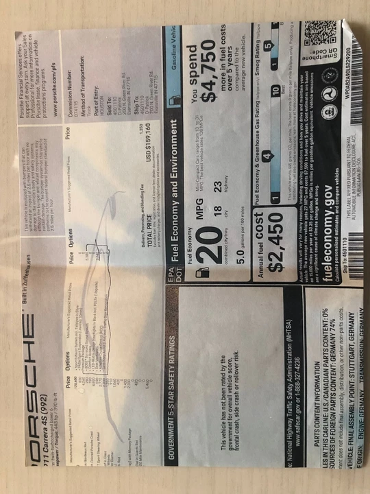 2020 Porsche 992 Carrera 4S - Image 21 of 22