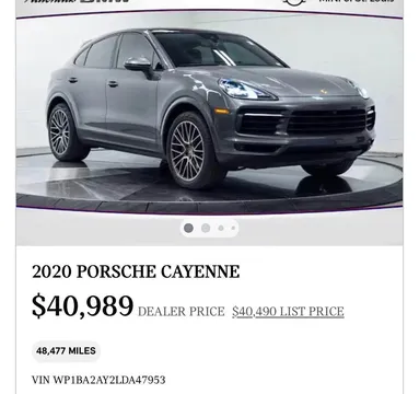 2020 Porsche Cayenne