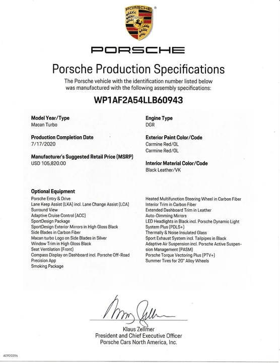 2020 Porsche Macan Turbo - Image 2 of 14