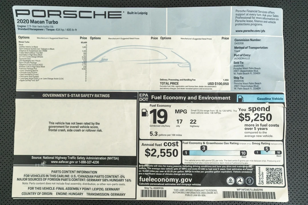 2020 Porsche Macan Turbo - Image 21 of 21