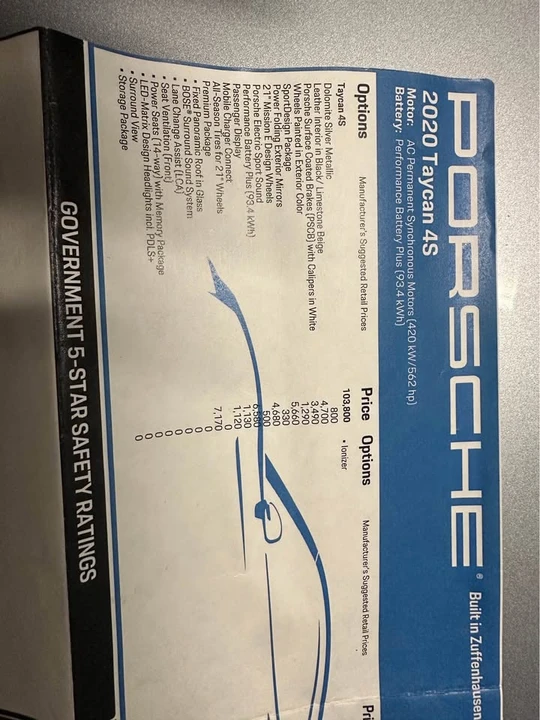 2020 Porsche Taycan 4S - Image 20 of 20
