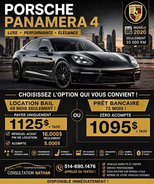 2020 Porsche Panamera 4