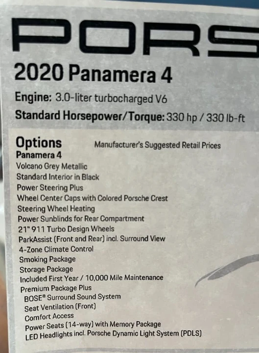 2020 Porsche 971 Panamera - Image 19 of 19
