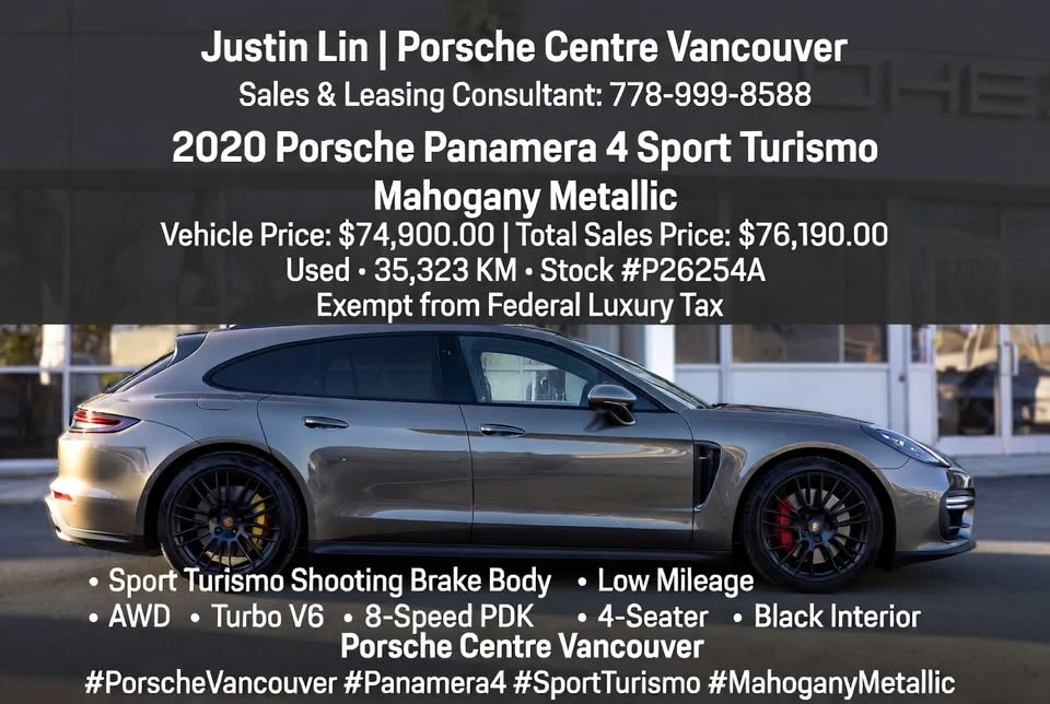 2020 Porsche 971 Panamera - Image 3 of 6