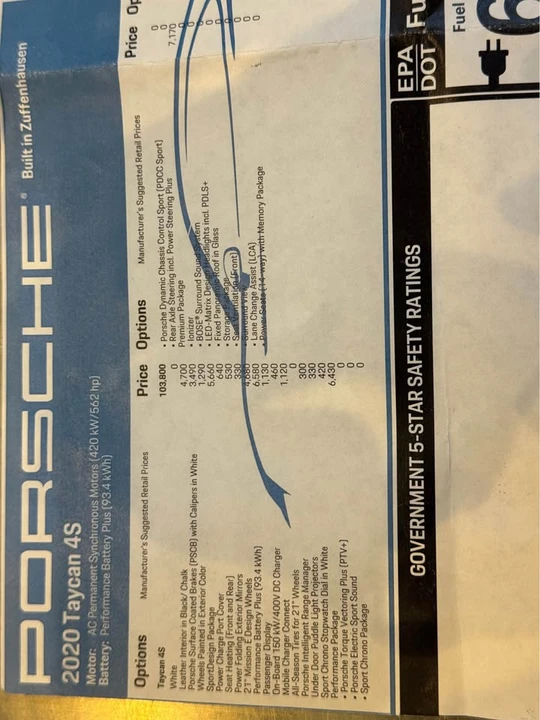 2020 Porsche Taycan 4S - Image 19 of 19