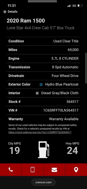 2020 Ram 1500 2nd Gen - Image 12 of 17