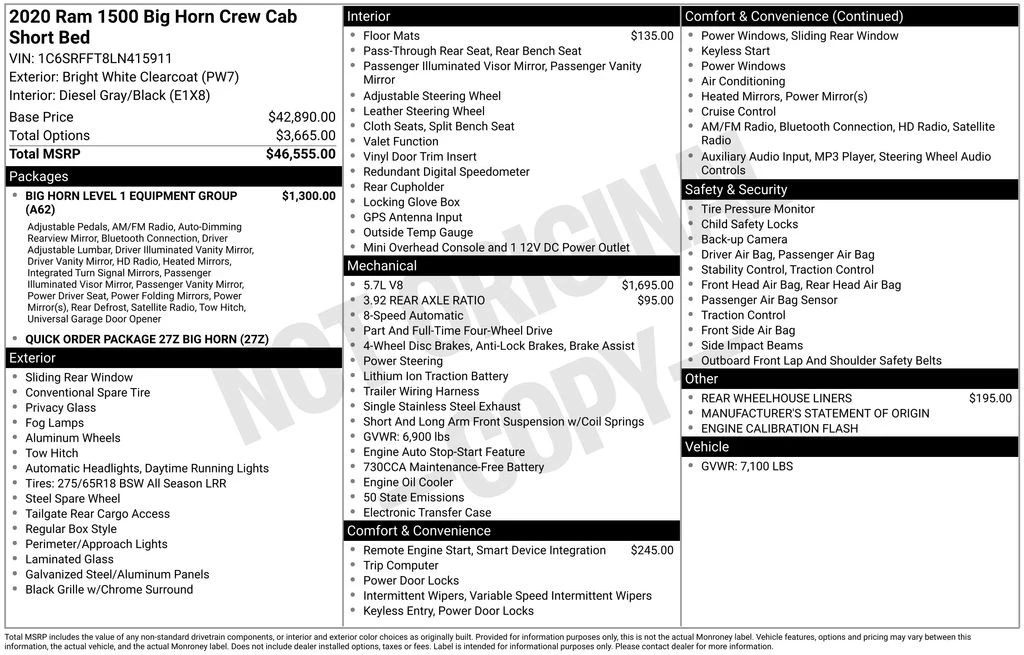 2020 Ram 1500 2nd Gen - Image 3 of 5