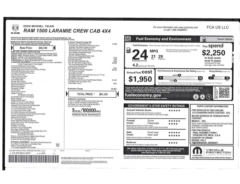 2020 Ram 1500 2nd Gen - Image 2 of 21