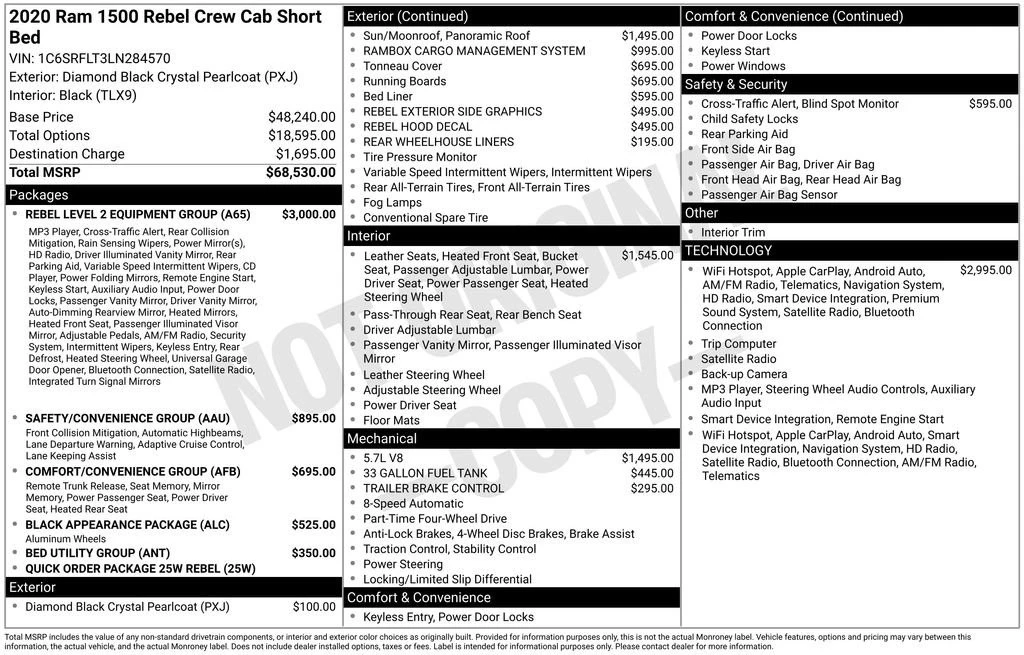 2020 Ram 1500 2nd Gen - Image 2 of 2
