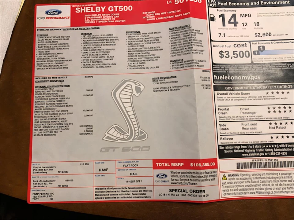 2020 Shelby GT350 - Image 10 of 10