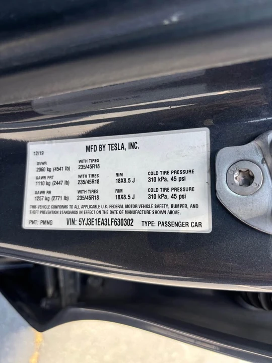 2020 Tesla Model 3 - Image 10 of 15