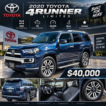 2020 Toyota 4Runner Limited Sport Utility 4D