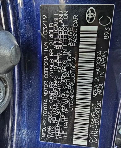 2020 Toyota Corolla 12th Gen - Image 16 of 21