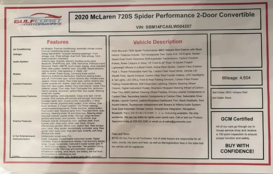 2020 McLaren 720S Spider - Image 5 of 14