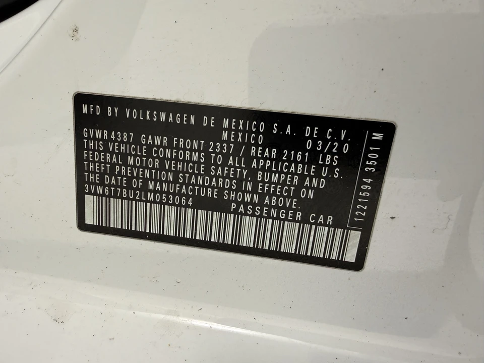 2020 Volkswagen A7 Jetta - Image 12 of 12