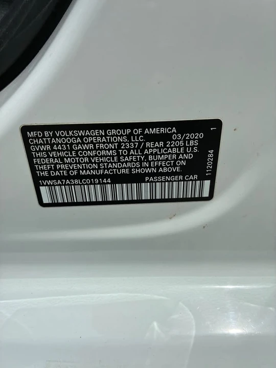 2020 Volkswagen Passat - Image 14 of 15