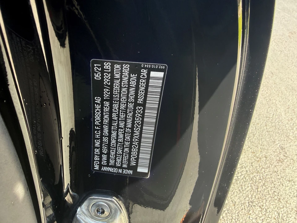 2021 Porsche 992 Targa 4 & 4S - Image 11 of 11