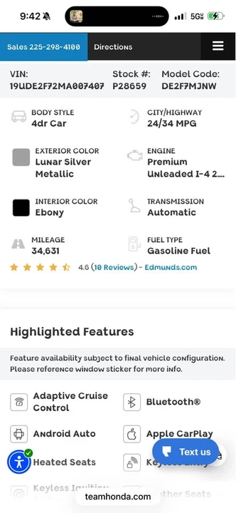 2021 Acura ILX - Image 2 of 19