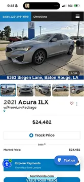 2021 Acura ILX Premium Package