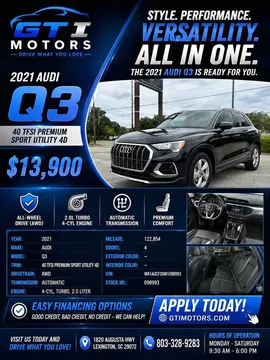 2021 Audi Q3 40 TFSI Premium Sport Utility 4D