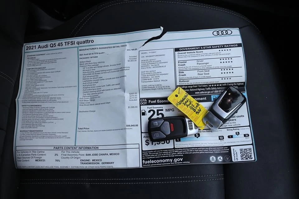 2021 Audi FY Q5 - Image 17 of 20