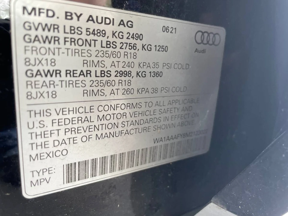 2021 Audi FY Q5 - Image 18 of 22