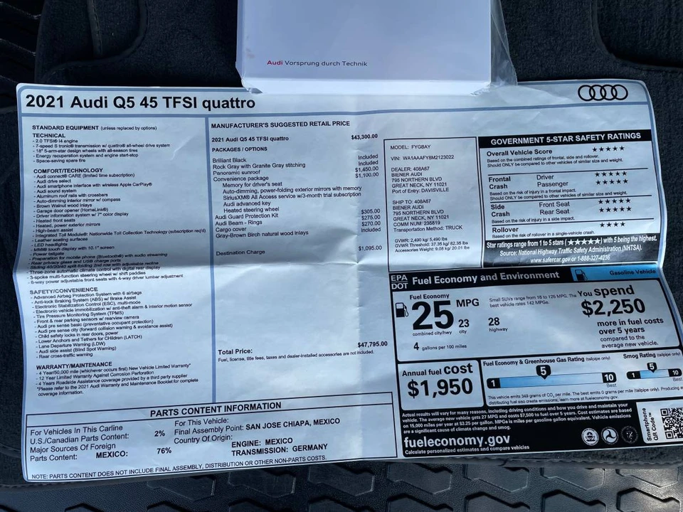 2021 Audi FY Q5 - Image 21 of 24