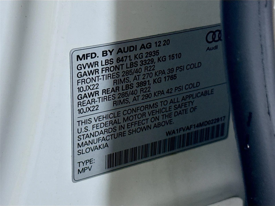 2021 Audi Q8 - Image 14 of 14