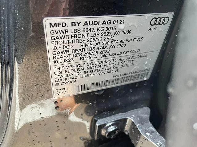 2021 Audi RS Q8 - Image 16 of 17