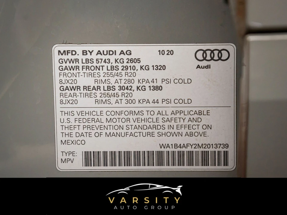 2021 Audi FY SQ5 - Image 20 of 20