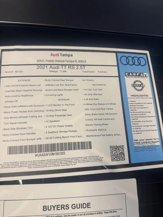 2021 Audi TT RS Mk3 - Image 4 of 11