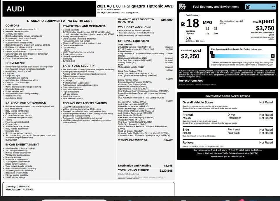 2021 Audi D5 A8 - Image 7 of 9