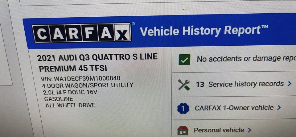 2021 Audi F3 Q3 - Image 3 of 19
