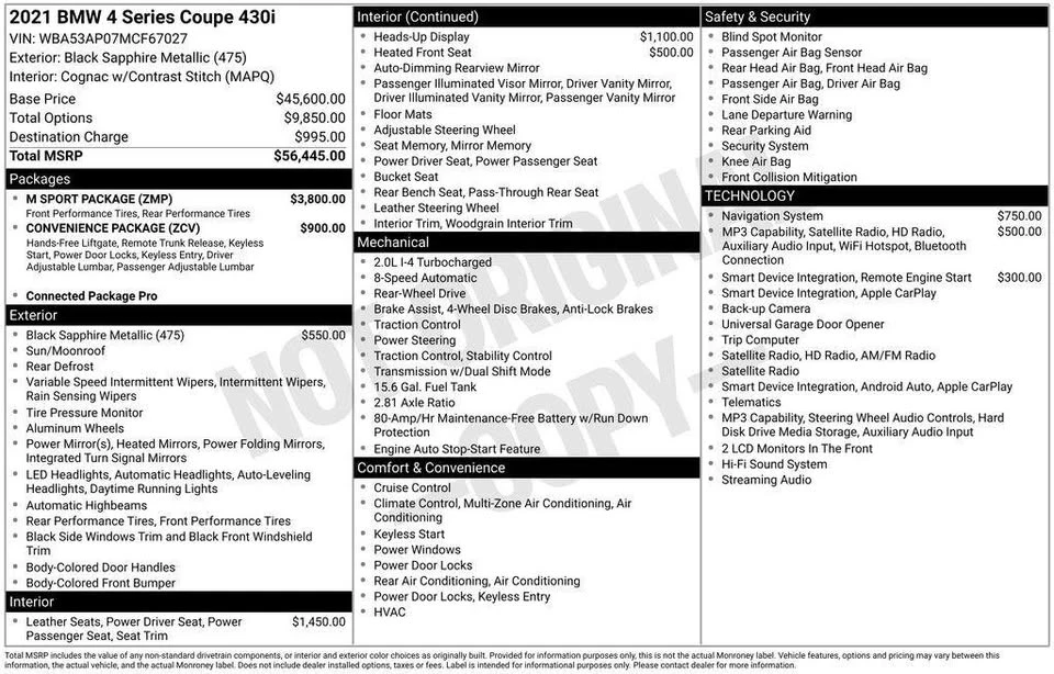 2021 BMW G22 4 Series Coupe - Image 20 of 20