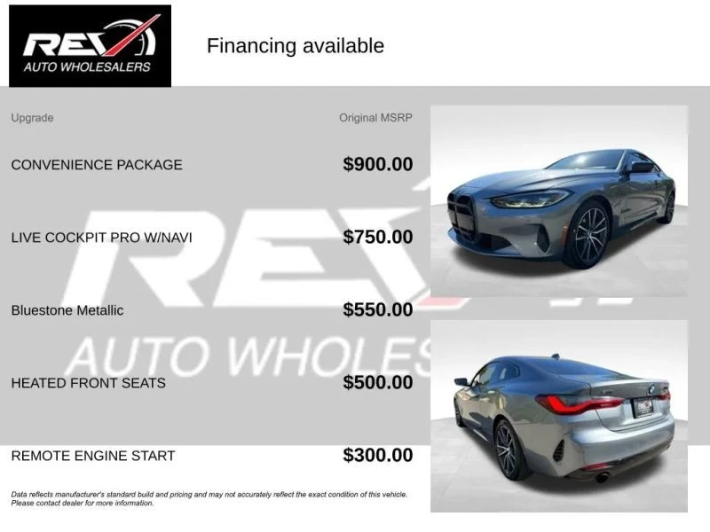 2021 BMW G22 4 Series Coupe - Image 6 of 12