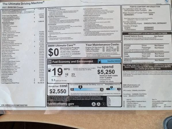 2021 BMW G82/G83 M4 - Image 3 of 11