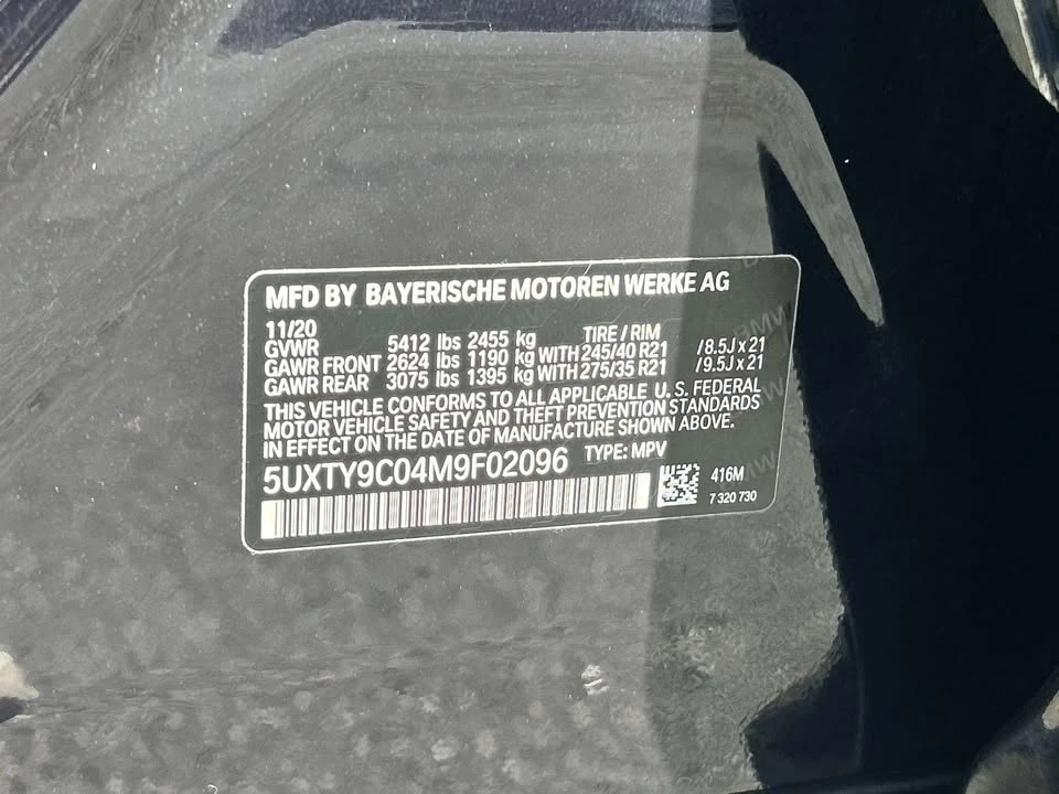 2021 BMW G01 X3 - Image 10 of 20