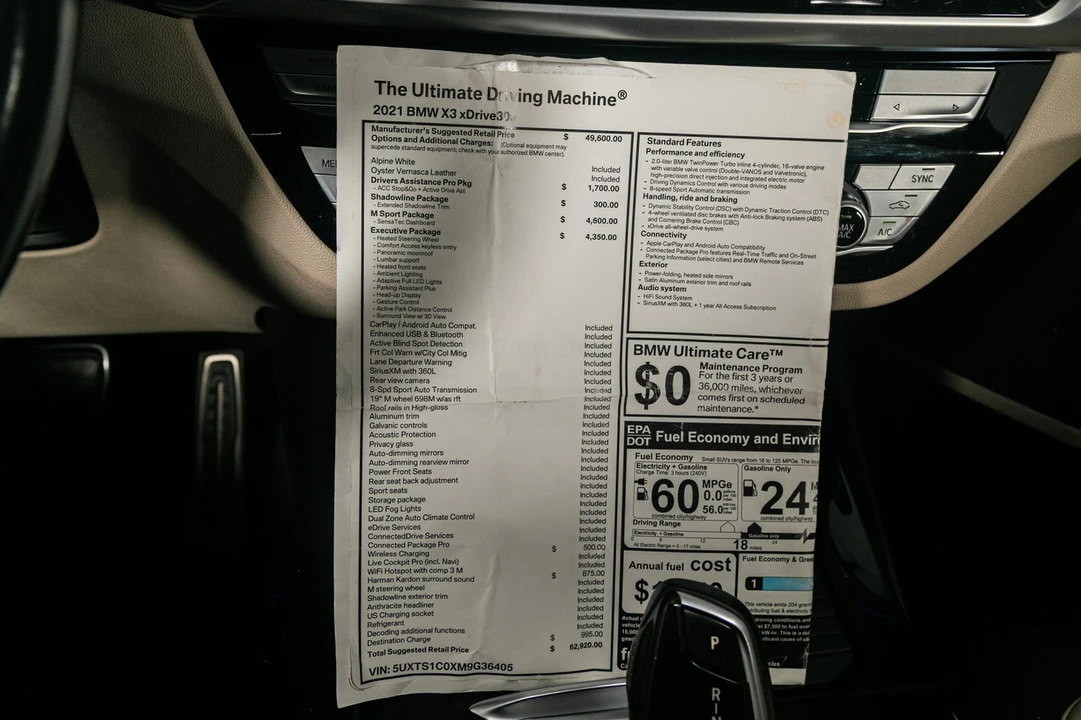 2021 BMW G01 X3 - Image 13 of 21