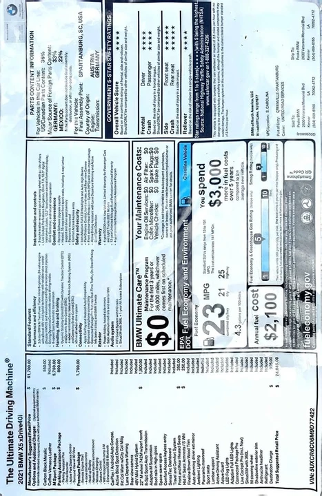 2021 BMW G05 X5 - Image 15 of 15