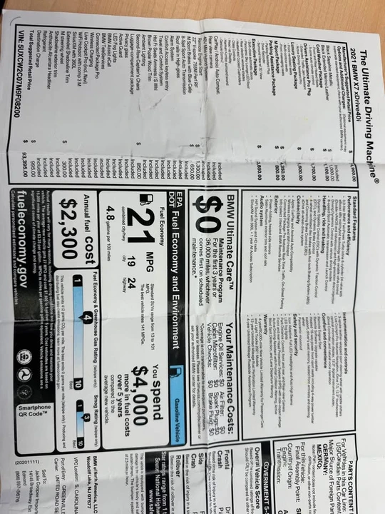 2021 BMW G07 X7 - Image 15 of 20