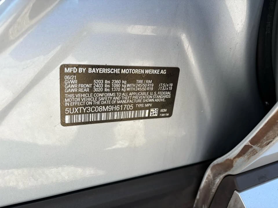 2021 BMW G01 X3 - Image 16 of 20