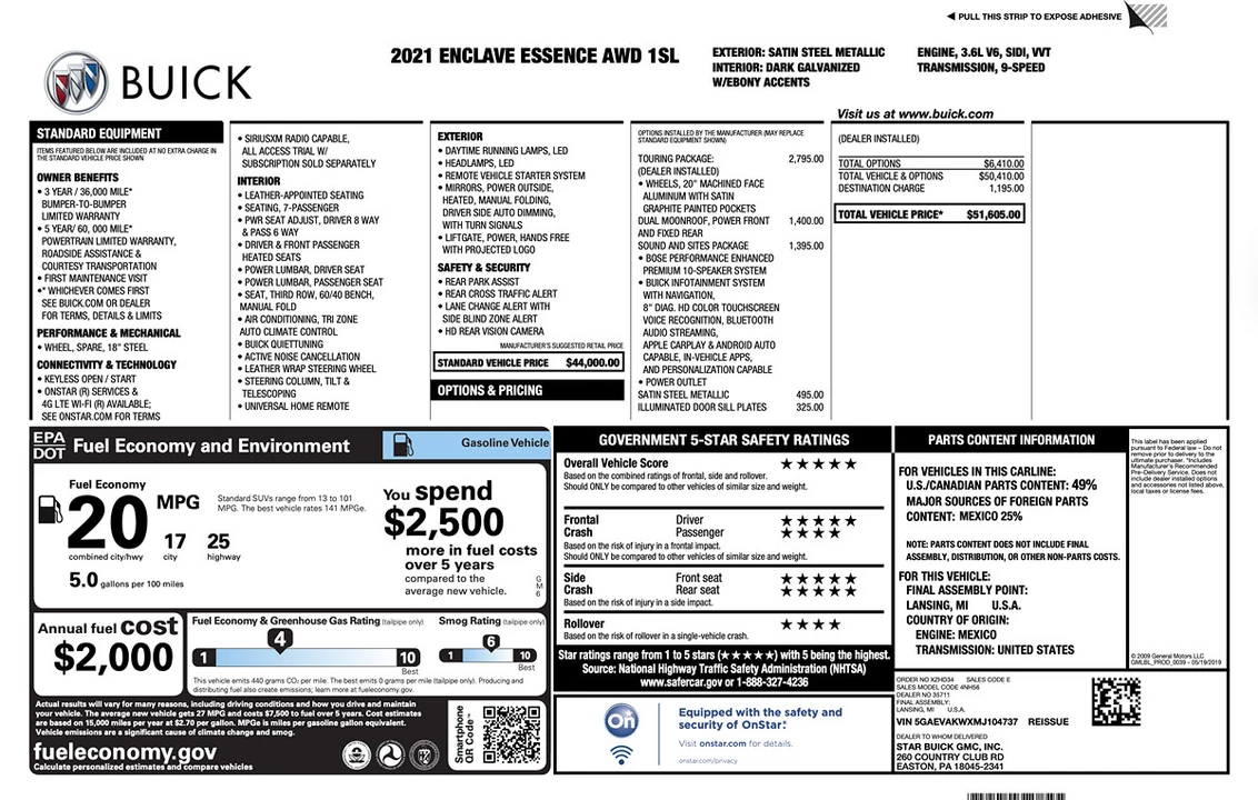 2021 Buick Enclave - Image 7 of 12