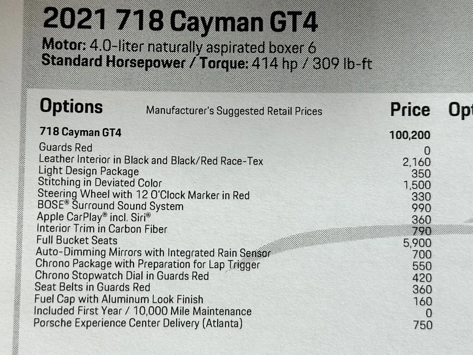 2021 Porsche 718 Cayman GT4 - Image 27 of 28