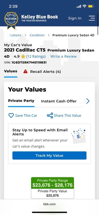 2021 Cadillac CT5 - Image 7 of 8