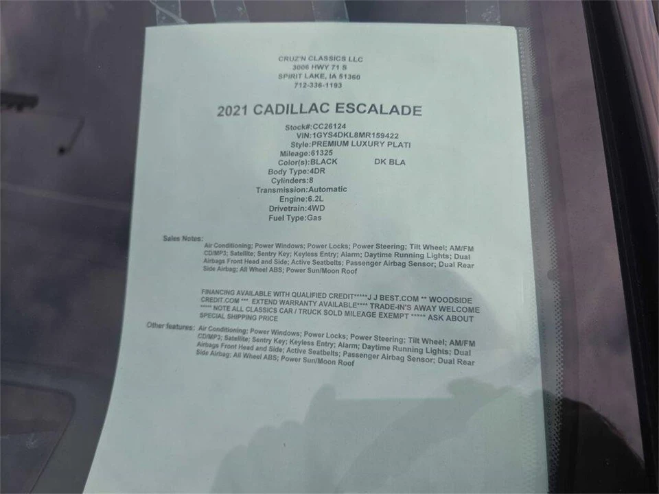 2021 Cadillac Escalade 5th Gen - Image 24 of 31