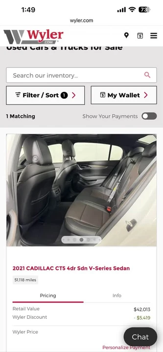 2021 Cadillac CT5-V - Image 12 of 15