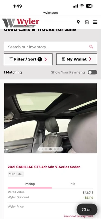 2021 Cadillac CT5-V - Image 10 of 15