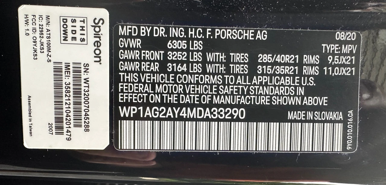2021 Porsche 9Y0/9Y3 Cayenne GTS - Image 7 of 10