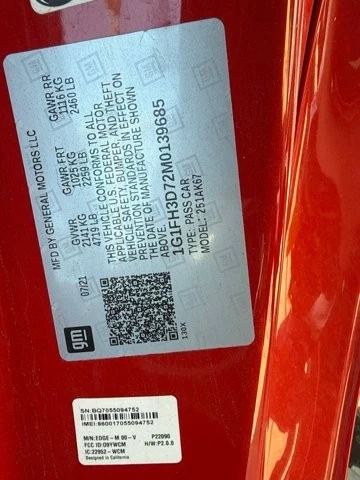 2021 Chevrolet Camaro SS 6th Gen - Image 29 of 30