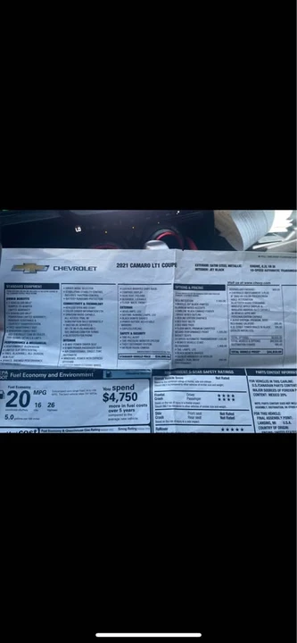 2021 Chevrolet Camaro 6th Gen - Image 5 of 7